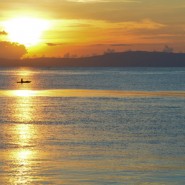 Sunrise in Dumaguete port